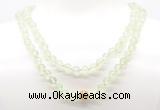 GMN8025 18 - 36 inches 8mm, 10mm prehnite 54, 108 beads mala necklaces