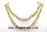 GMN8031 18 - 36 inches 8mm, 10mm China jade 54, 108 beads mala necklaces