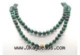 GMN8056 18 - 36 inches 8mm, 10mm green tiger eye 54, 108 beads mala necklaces