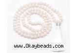 GMN8488 8mm, 10mm Tibetan agate 27, 54, 108 beads mala necklace with tassel