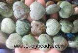 HGBS104 15 inches 28mm heart green opal gemstone beads wholesale  HGBS104 15 inches 28mm heart green opal gemstone beads wholesale