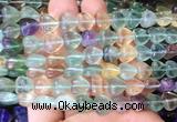 HGBS110 15 inches 10mm heart fluorite gemstone beads wholesale HGBS110 15 inches 10mm heart fluorite gemstone beads wholesale