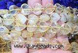 HGBS118 15 inches 12mm faceted heart citrine beads wholesale HGBS118 15 inches 12mm faceted heart citrine beads wholesale