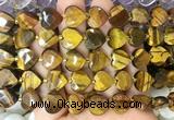 HGBS120 15 inches 12mm faceted heart yellow tiger eye beads wholesale HGBS120 15 inches 12mm faceted heart yellow tiger eye beads wholesale