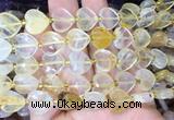 HGBS121 15 inches 12mm faceted heart yellow gum flower crystal beads wholesale  HGBS121 15 inches 12mm faceted heart yellow gum flower crystal beads wholesale