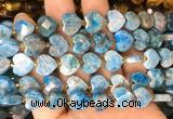 HGBS124 15 inches 12mm faceted heart apatite beads wholesale HGBS124 15 inches 12mm faceted heart apatite beads wholesale