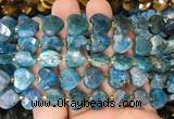 HGBS125 15 inches 12mm faceted heart apatite beads wholesale  HGBS125 15 inches 12mm faceted heart apatite beads wholesale