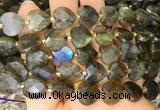 HGBS128 15 inches 12mm faceted heart labradorite beads wholesale  HGBS128 15 inches 12mm faceted heart labradorite beads wholesale