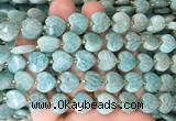 HGBS133 15 inches 12mm faceted heart amazonite beads wholesale  HGBS133 15 inches 12mm faceted heart amazonite beads wholesale