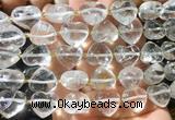 HGBS135 15 inches 15mm heart White crystal beads wholesale HGBS135 15 inches 15mm heart White crystal beads wholesale