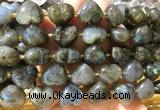 HGBS142 15 inches 15mm heart Labradorite beads wholesale HGBS142 15 inches 15mm heart Labradorite beads wholesale