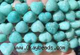 HGBS144 15 inches 15mm heart Amazonite beads wholesale HGBS144 15 inches 15mm heart Amazonite beads wholesale