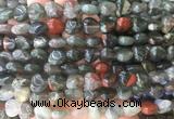 HGBS15 15 inches 12mm heart blood jasper gemstone beads wholesale