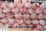 HGBS159 15 inches 15mm heart pink rhodonite gemstone beads wholesale HGBS159 15 inches 15mm heart pink rhodonite gemstone beads wholesale