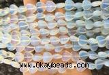 HGBS26 15 inches 12mm heart opalite gemstone beads wholesale