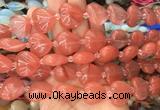 HGBS62 15 inches 20mm heart cherry quartz gemstone beads wholesale