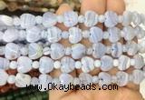 HGBS78 15 inches 10mm heart blue lace agate gemstone beads wholesale