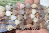 HGBS80 15 inches 10mm heart moonstone gemstone beads wholesale