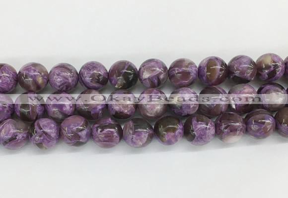 LPBS09 15 inches 12mm round purple Lepidolite beads wholesale