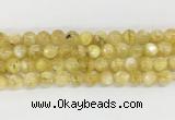 LPBS12 15 inches 8mm round yellow Lepidolite beads wholesale