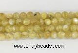 LPBS14 15 inches 10mm round yellow Lepidolite beads wholesale