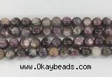 LPBS19 15 inches 10mm round natural purple Lepidolite beads wholesale