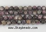 LPBS20 15 inches 12mm round natural purple Lepidolite beads wholesale