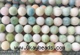 LSBS1000 15 inches 14mm round morganite gemstone beads wholesale LSBS1000 15 inches 14mm round morganite gemstone beads wholesale
