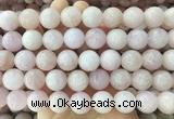 LSBS1003 15 inches 16mm round morganite gemstone beads wholesale LSBS1003 15 inches 16mm round morganite gemstone beads wholesale
