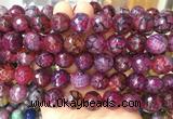 LSBS140 15 inches 16mm faceted round agate gemstone beads wholesale LSBS140 15 inches 16mm faceted round agate gemstone beads wholesale