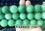 LSBS179 15 inches 20mm round dyed green aventurine gemstone beads wholesale LSBS179 15 inches 20mm round dyed green aventurine gemstone beads wholesale