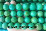 LSBS186 15 inches 18mm round yellow green howlite turquoise beads wholesale LSBS186 15 inches 18mm round yellow green howlite turquoise beads wholesale