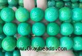 LSBS187 15 inches 20mm round yellow green howlite turquoise beads wholesale LSBS187 15 inches 20mm round yellow green howlite turquoise beads wholesale