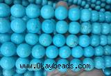 LSBS188 15 inches 16mm round blue howlite turquoise beads wholesale LSBS188 15 inches 16mm round blue howlite turquoise beads wholesale