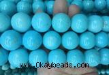LSBS190 15 inches 20mm round blue howlite turquoise beads wholesale LSBS190 15 inches 20mm round blue howlite turquoise beads wholesale