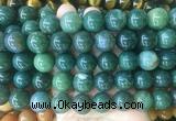 LSBS195 15 inches 16mm round moss agate gemstone beads wholesale LSBS195 15 inches 16mm round moss agate gemstone beads wholesale