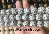 LSBS204 15 inches 16mm round dalmatian gemstone beads wholesale LSBS204 15 inches 16mm round dalmatian gemstone beads wholesale