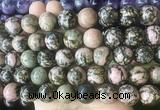 LSBS209 15 inches 16mm round rhodonite gemstone beads wholesale LSBS209 15 inches 16mm round rhodonite gemstone beads wholesale