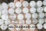 LSBS212 15 inches 16mm faceted round Angola crystal quartz beads wholesale LSBS212 15 inches 16mm faceted round Angola crystal quartz beads wholesale