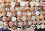 LSBS239 15 inches 14mm round red gum flower crystal beads wholesale LSBS239 15 inches 14mm round red gum flower crystal beads wholesale