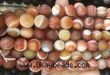 LSBS292 15 inches 14mm round matte banded agate gemstone beads wholesale LSBS292 15 inches 14mm round matte banded agate gemstone beads wholesale