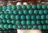 LSBS296 15 inches 14mm round green agate gemstone beads wholesale LSBS296 15 inches 14mm round green agate gemstone beads wholesale