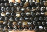 LSBS302 15 inches 14mm round banded agate gemstone beads wholesale LSBS302 15 inches 14mm round banded agate gemstone beads wholesale