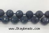 LSBS335 15 inches 25mm faceted round Dumortierite gemstone beads wholesale LSBS335 15 inches 25mm faceted round Dumortierite gemstone beads wholesale