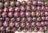 LSBS346 15 inches 14mm round gold color stone beads wholesale LSBS346 15 inches 14mm round gold color stone beads wholesale