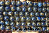 LSBS349 15 inches 14mm round gold color stone beads wholesale LSBS349 15 inches 14mm round gold color stone beads wholesale