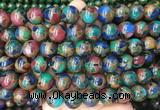 LSBS351 15 inches 14mm round gold color stone beads wholesale LSBS351 15 inches 14mm round gold color stone beads wholesale