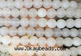 LSBS352 15 inches 14mm round white agate gemstone beads wholesale LSBS352 15 inches 14mm round white agate gemstone beads wholesale