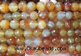 LSBS362 15 inches 14mm faceted round red agate gemstone beads wholesale LSBS362 15 inches 14mm faceted round red agate gemstone beads wholesale