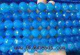 LSBS365 15 inches 14mm faceted round blue agate gemstone beads wholesale LSBS365 15 inches 14mm faceted round blue agate gemstone beads wholesale